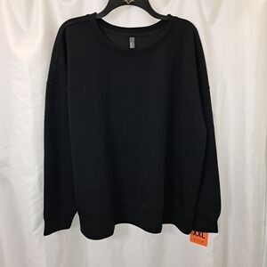 Mondetta Black XXL Women's Sweatshirt Warm Activewear Material Luxury Soft NWT